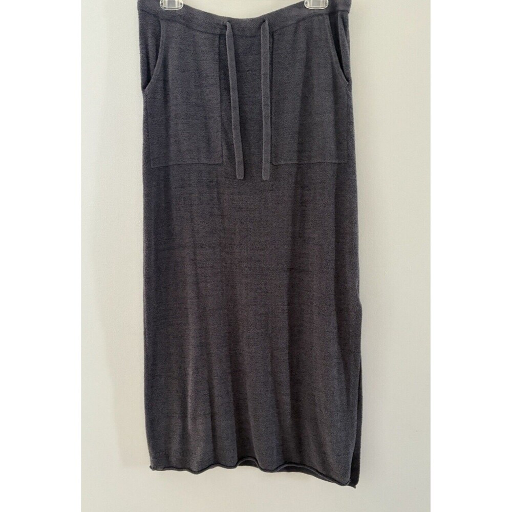 Barefoot Dreams Maxi Skirt Size M Grey Cozychic Ultra Lite Knit #927 Lounge Soft